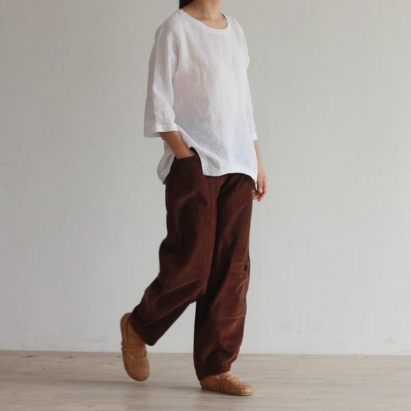 women's pants & capris women autumn winter corduroy cotton wide leg ladies patchwork elastic waist trousers female vintage retro, Black;white
women's pants & capris women autumn winter corduroy cotton wide leg ladies patchwork elastic waist trousers female vintage retro, Black;white