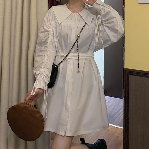 simple white spring elegant shirt lovely girly in the fashionable korean style dress, Black;gray
simple white spring elegant shirt lovely girly in the fashionable korean style dress, Black;gray