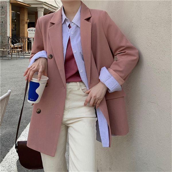 women's suits & blazers hzirip minimalist fashion releases femme all game from solid korean vintage oversize jackets streetwear blazers, White;black
women's suits & blazers hzirip minimalist fashion releases femme all game from solid korean vintage oversize jackets streetwear blazers, White;black