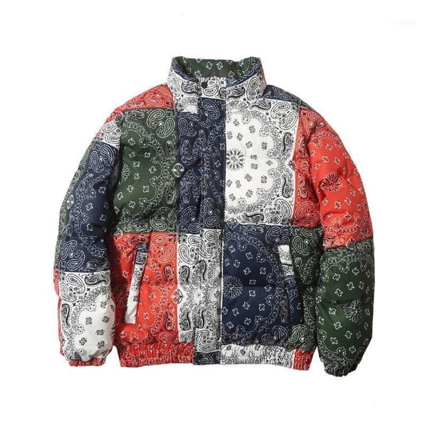 winter cotton warm outdoor clothing hip-hop jacket parka coat men's street retro pattern color-blocking harajuku coat1, Black
winter cotton warm outdoor clothing hip-hop jacket parka coat men's street retro pattern color-blocking harajuku coat1, Black