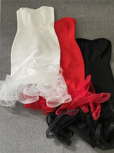 casual dresses white red black strapless ruffles knee length rayon bandage dress elegant club party vestidos, Black;gray
casual dresses white red black strapless ruffles knee length rayon bandage dress elegant club party vestidos, Black;gray
