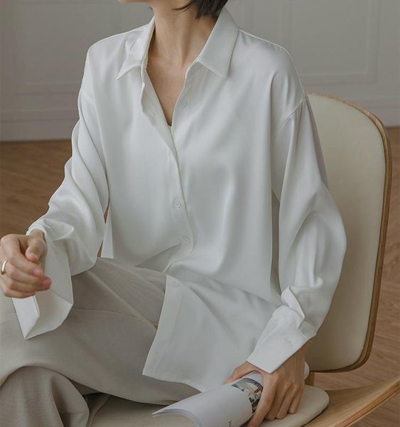 women's blouses & shirts solid satin blouse women maxi elegant vintage long sleeve mujer white office lady loose spring autumn 2021
women's blouses & shirts solid satin blouse women maxi elegant vintage long sleeve mujer white office lady loose spring autumn 2021