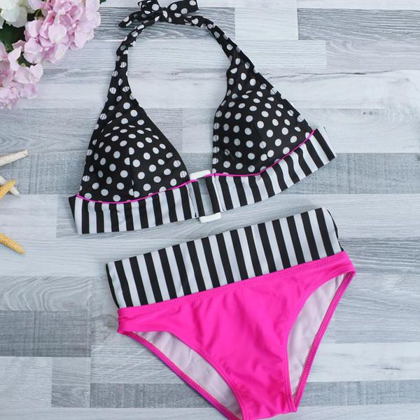 dots cute printed high-waist split bikini swimsuit arrival european and american polyester yoga outfit
dots cute printed high-waist split bikini swimsuit arrival european and american polyester yoga outfit