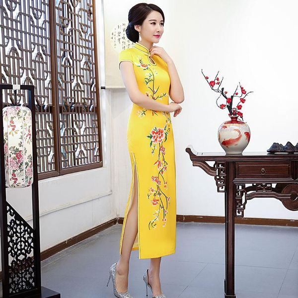 ethnic clothing evening party qipao satin print flower high split cheongsam lady chinese mandarin collar dress gown plus size 3xl vesti, Red
ethnic clothing evening party qipao satin print flower high split cheongsam lady chinese mandarin collar dress gown plus size 3xl vesti, Red