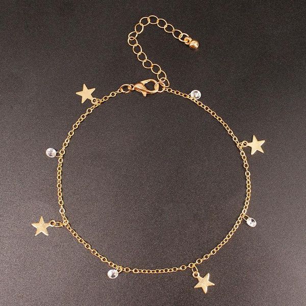 exquisite star beach anklets foot chain gold silver crystal pendant adjustable ankle bracelets for women barefoot jewelry, Red;blue
exquisite star beach anklets foot chain gold silver crystal pendant adjustable ankle bracelets for women barefoot jewelry, Red;blue