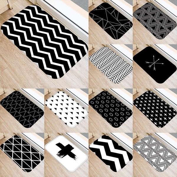 bath mats nordic black geometric kitchen entrance door mat coral velvet carpet doormat indoor floor anti-slip rug
bath mats nordic black geometric kitchen entrance door mat coral velvet carpet doormat indoor floor anti-slip rug