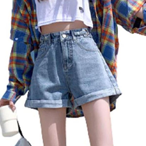 women's jeans y2k style clothes high waist fashion simplicity casual shorts pants women crimping summer, Blue
women's jeans y2k style clothes high waist fashion simplicity casual shorts pants women crimping summer, Blue