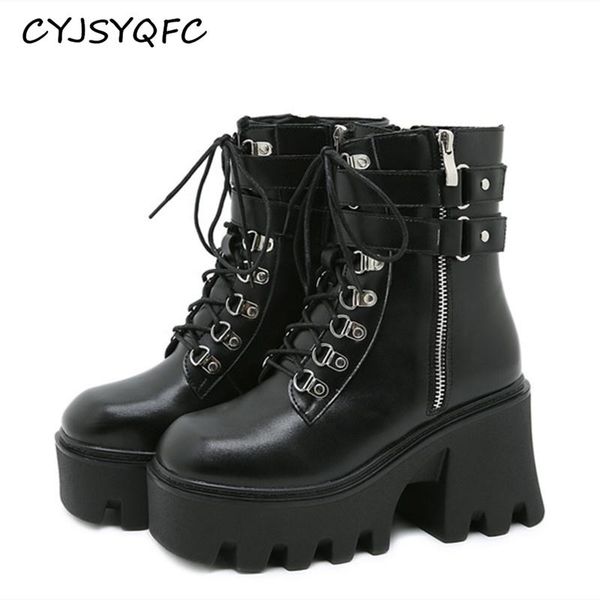 boots cyjsyqfc lace up platform women black gothic female shoes belt buckle strap side zip rubber sole ankle booties quality
boots cyjsyqfc lace up platform women black gothic female shoes belt buckle strap side zip rubber sole ankle booties quality