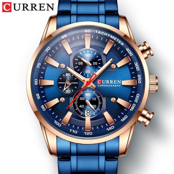 wristwatches curren 2021 navy chronograph quartz mens watch stainless steel wristwatch clock male luminous fashion relogio masculino, Slivery;brown
wristwatches curren 2021 navy chronograph quartz mens watch stainless steel wristwatch clock male luminous fashion relogio masculino, Slivery;brown