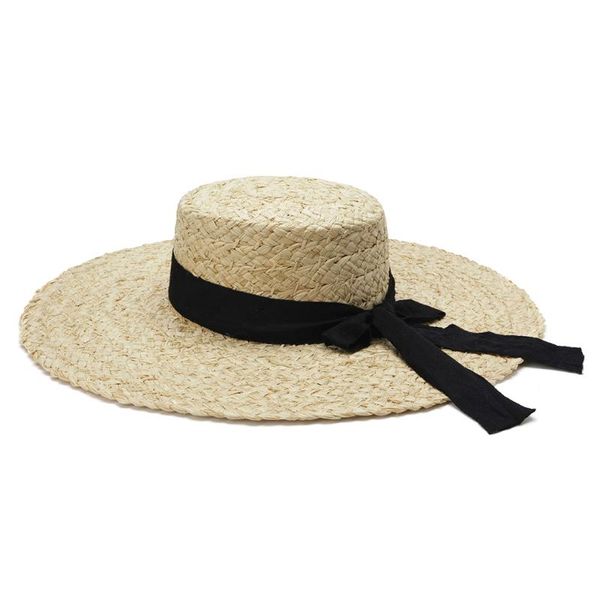 wide brim hats 2021 handmade premium women raffia straw hat bowknot flat lady summer sun beach upf 50+, Blue;gray
wide brim hats 2021 handmade premium women raffia straw hat bowknot flat lady summer sun beach upf 50+, Blue;gray