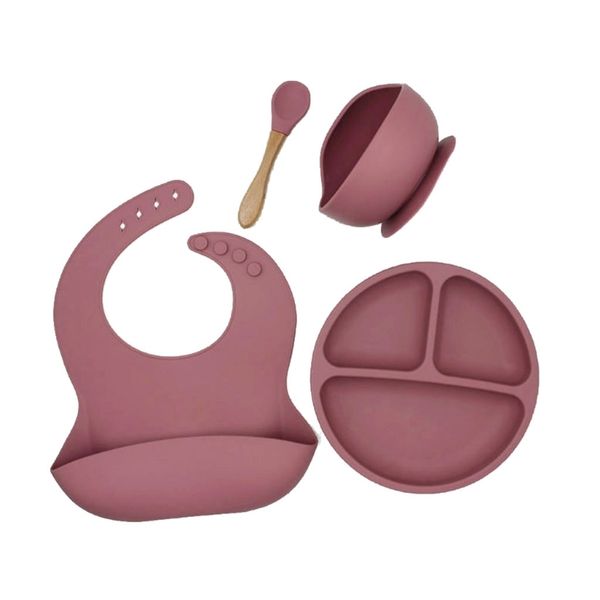 4pcs/set bpa baby silicone tableware waterproof bib solid color dinner plate sucker bowl and spoon for children 211101
4pcs/set bpa baby silicone tableware waterproof bib solid color dinner plate sucker bowl and spoon for children 211101