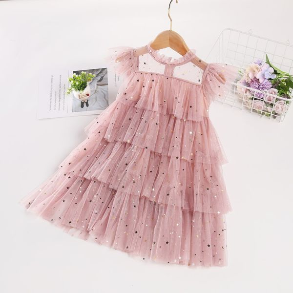 girl fairy dress star sequins cake net gauze children bouffant skirt princess kids es for girls 210515, Red;yellow
girl fairy dress star sequins cake net gauze children bouffant skirt princess kids es for girls 210515, Red;yellow