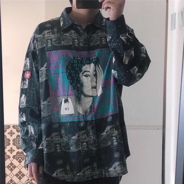 men's casual shirts ghost hand full printing cavempt c.e shirt streetwear retro woman face cav empt qk9h, White;black
men's casual shirts ghost hand full printing cavempt c.e shirt streetwear retro woman face cav empt qk9h, White;black