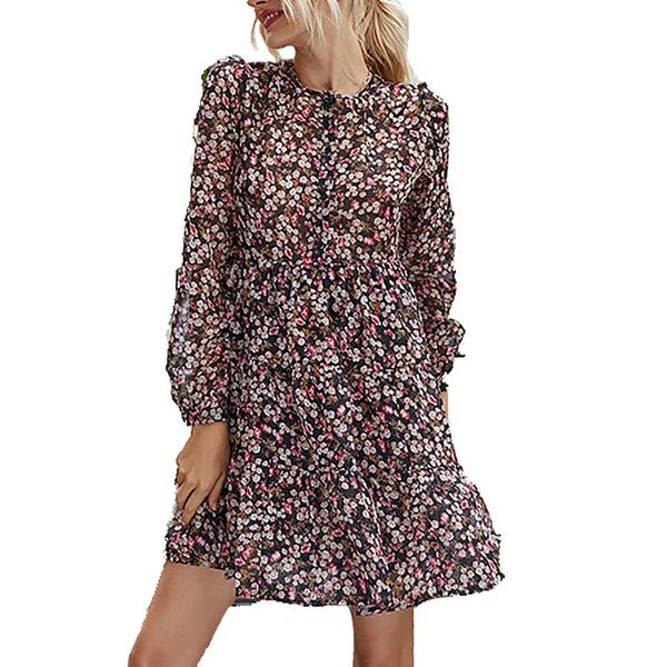 women's dress printing v-neck fashion long sleeve draped splicing dress, Black;gray
women's dress printing v-neck fashion long sleeve draped splicing dress, Black;gray