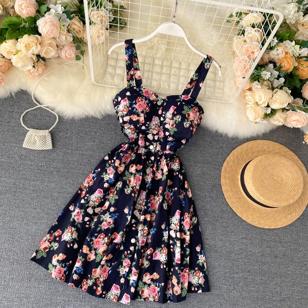 floral print vintage spaghetti strap summer mini short dress party polka dot casual women beach holiday vestiods dress women, Black;gray
floral print vintage spaghetti strap summer mini short dress party polka dot casual women beach holiday vestiods dress women, Black;gray