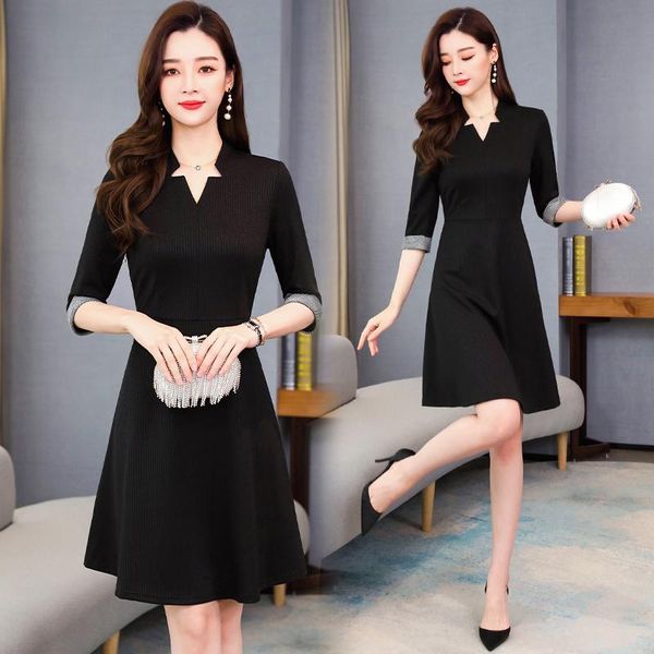 bodycon plus size vintage midi dresses 2021 black hepburn elegant club dress autumn women casual party 3/4 sleeve vestidos, Black;gray
bodycon plus size vintage midi dresses 2021 black hepburn elegant club dress autumn women casual party 3/4 sleeve vestidos, Black;gray