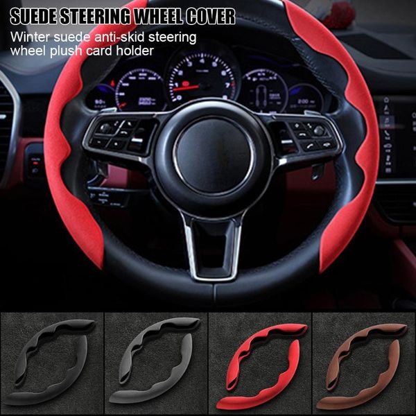 steering wheel covers car cover universal warm anti slip leather suitable 38cm/15inch auto interior accessories
steering wheel covers car cover universal warm anti slip leather suitable 38cm/15inch auto interior accessories
