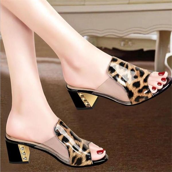 slippers women peep toe high heels summer shoes wear square heel fashion ladies thick, Black
slippers women peep toe high heels summer shoes wear square heel fashion ladies thick, Black