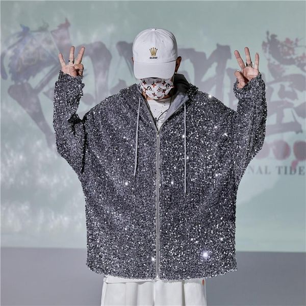 men's jackets 2021 fashion sequined bling glitter bomber jacket coat hip hop singer nightclub clothing man, Black;brown
men's jackets 2021 fashion sequined bling glitter bomber jacket coat hip hop singer nightclub clothing man, Black;brown