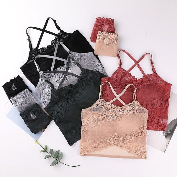 bras sets women lace underwear set female wrapped chest solid bra and panties mesh tube lingerie, Red;black
bras sets women lace underwear set female wrapped chest solid bra and panties mesh tube lingerie, Red;black