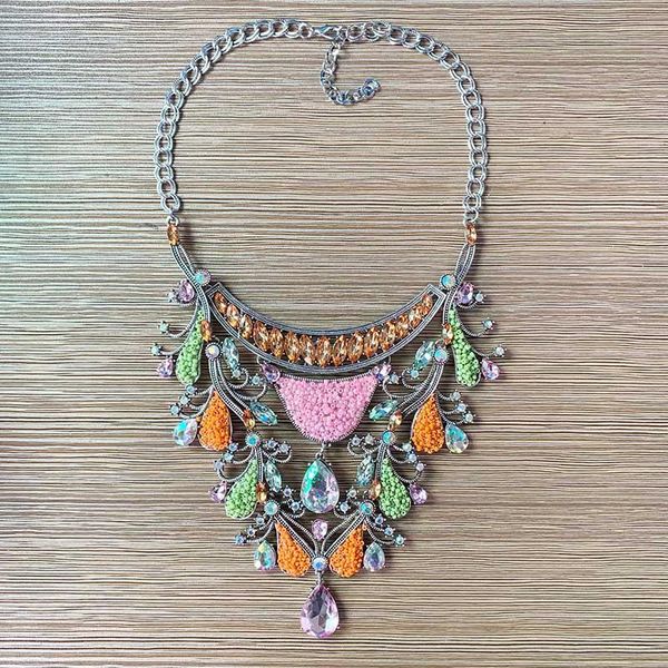 bohemian layered necklace colored beads necklaces collar choker statement jewelry women chokers, Golden;silver
bohemian layered necklace colored beads necklaces collar choker statement jewelry women chokers, Golden;silver