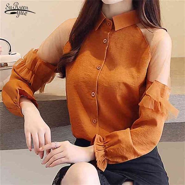 blusas long sleeve blouse fashion office lady casual chiffon shirt elegant slim hollow femme 0793 210421, White
blusas long sleeve blouse fashion office lady casual chiffon shirt elegant slim hollow femme 0793 210421, White