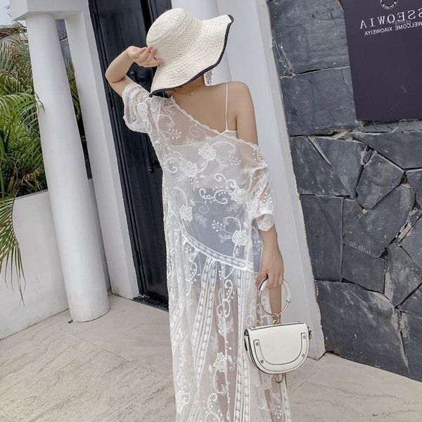 women's swimwear summer beach blouse women bikini lace tunic hollow out crochet tassel robe cover up kimono cardigan swimsuit, White;black
women's swimwear summer beach blouse women bikini lace tunic hollow out crochet tassel robe cover up kimono cardigan swimsuit, White;black