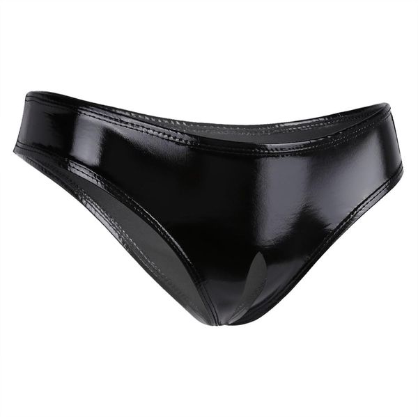 women g-string underwear wet look leather lingerie open crotch high cut mini bikini briefs sissy crotchless latex panties, Black;white
women g-string underwear wet look leather lingerie open crotch high cut mini bikini briefs sissy crotchless latex panties, Black;white
