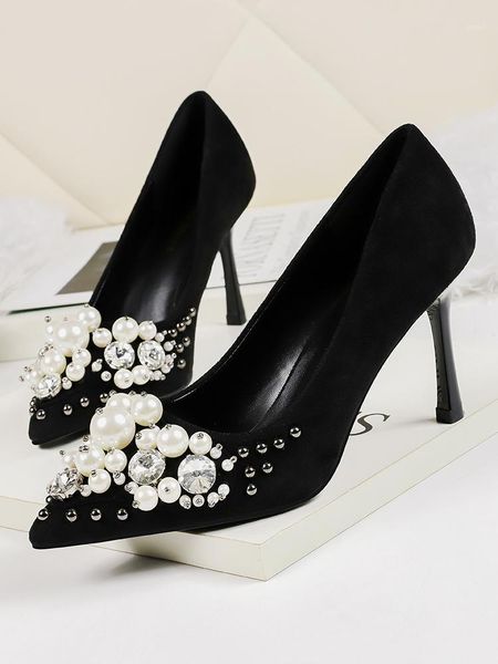 dress shoes pearl wedding 2021 spring lace rhinestone beaded fine heel women, Black
dress shoes pearl wedding 2021 spring lace rhinestone beaded fine heel women, Black