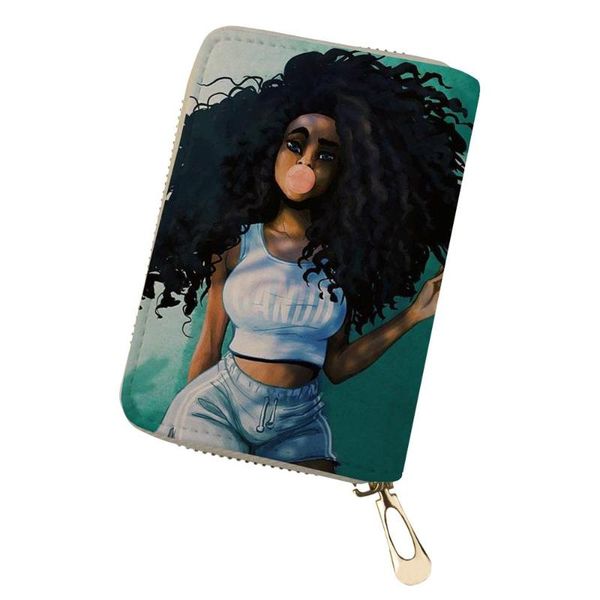 card holders haoyun african girls prints women pu leather id cover mini business holder for ladies travel wallet case coin purse, Brown;gray
card holders haoyun african girls prints women pu leather id cover mini business holder for ladies travel wallet case coin purse, Brown;gray
