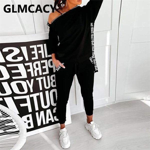 women two piece solid tracksuit chic streetwear long sleeve zipper skew neck sweatshirt and casual pants set 210930, White
women two piece solid tracksuit chic streetwear long sleeve zipper skew neck sweatshirt and casual pants set 210930, White