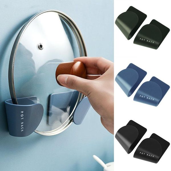 2pcs/set pot lid holder wall-mounted hanging for pan cover rack kitchen organizer plastic storage & organization
2pcs/set pot lid holder wall-mounted hanging for pan cover rack kitchen organizer plastic storage & organization