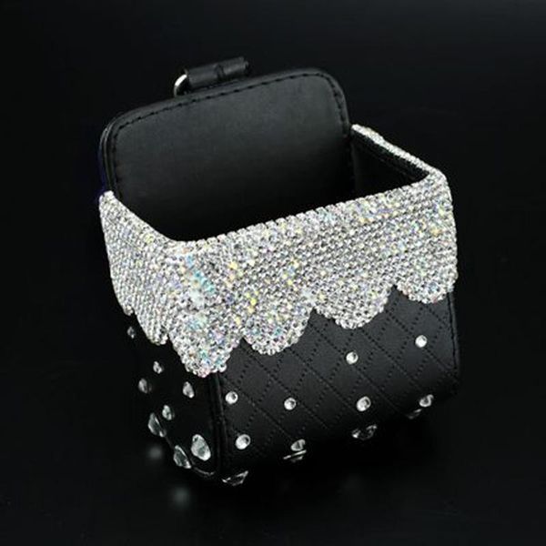 car organizer leather mobile phone holder bag rhinestones storage box diamond auto outlet air vent cosmetics case pouch bucket for girls
car organizer leather mobile phone holder bag rhinestones storage box diamond auto outlet air vent cosmetics case pouch bucket for girls