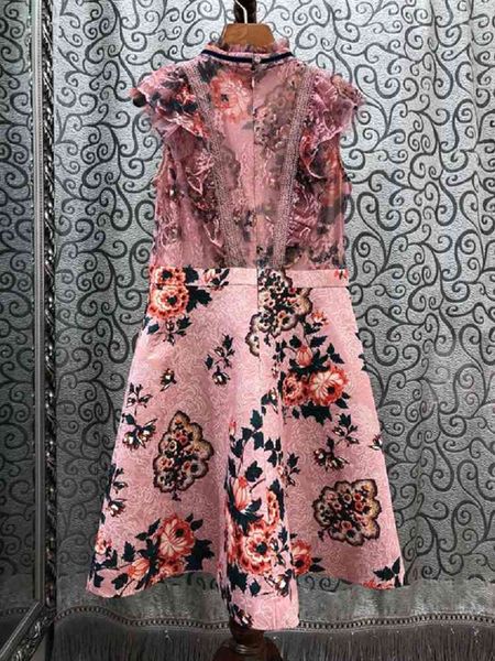 dresses chic spring summer style clothing women vintage jacquard print ruffle lace patchwork sleeveless a-line pink xl, Black;gray
dresses chic spring summer style clothing women vintage jacquard print ruffle lace patchwork sleeveless a-line pink xl, Black;gray