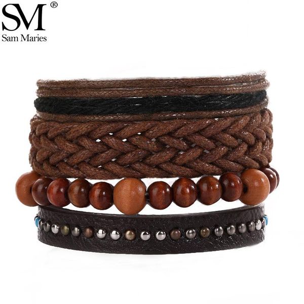 tennis brown wood beads braided multilayer leather bracelets set handmade knitted wrap bangles for men boys gift 4pcs, Golden;silver
tennis brown wood beads braided multilayer leather bracelets set handmade knitted wrap bangles for men boys gift 4pcs, Golden;silver