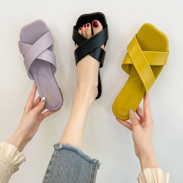 slippers flat shoes female ladies' luxury slides square toe slipers women candy colors low designer summer 2021 rome fabric hoof, Black
slippers flat shoes female ladies' luxury slides square toe slipers women candy colors low designer summer 2021 rome fabric hoof, Black