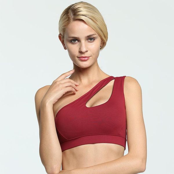 gym clothing 2021 one shoulder solid sports bra for fitness bras padded athletic underwear workout running, White;black
gym clothing 2021 one shoulder solid sports bra for fitness bras padded athletic underwear workout running, White;black