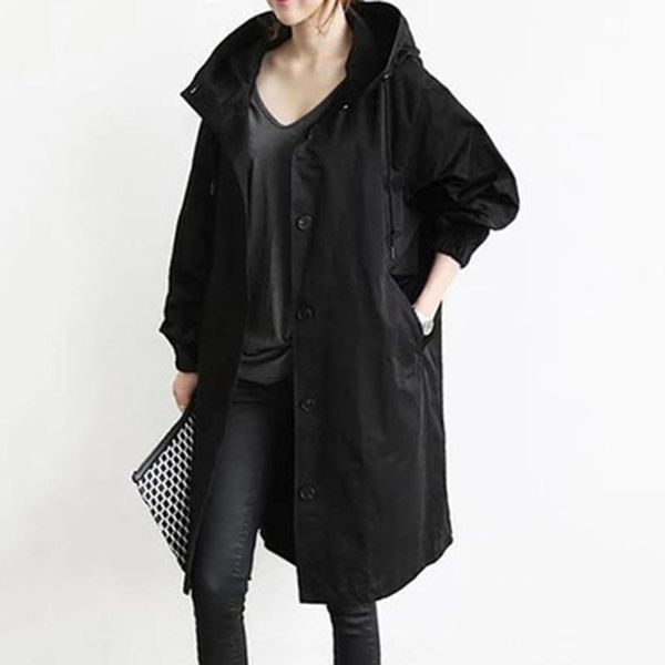 women's trench coats 2021 autumn windbreaker long coat casual simple fashion style solid color big pocket hooded single-breasted top, Tan;black
women's trench coats 2021 autumn windbreaker long coat casual simple fashion style solid color big pocket hooded single-breasted top, Tan;black