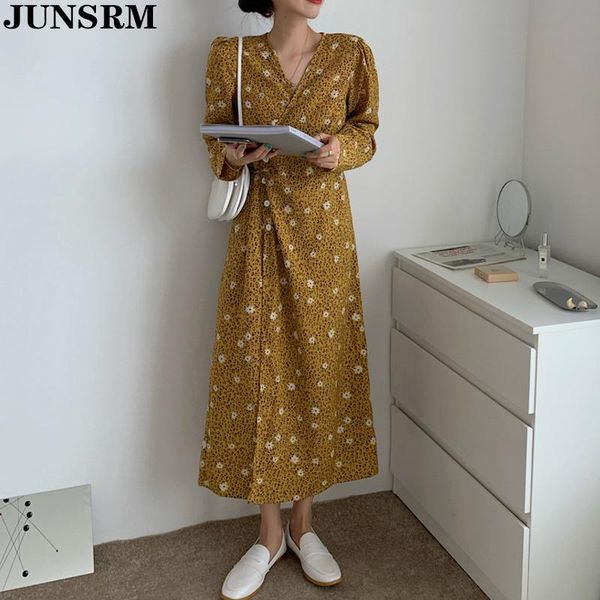 casual dresses korean one piece dress 2021 autumn long sleeve sweet broken flower female slim chic fashion for women, Black;gray
casual dresses korean one piece dress 2021 autumn long sleeve sweet broken flower female slim chic fashion for women, Black;gray