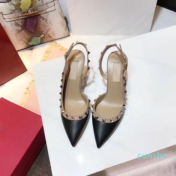 designer 2021 ladies rivet high heel sandals summer shoes fashion slingback pumps sandals large size 34-42, Black
designer 2021 ladies rivet high heel sandals summer shoes fashion slingback pumps sandals large size 34-42, Black