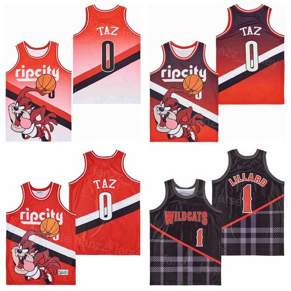 high school wildcats 0 ripcity taz jersey red fade rip city damian lillard 1 basketball uniform red black color all stitched breathable for
high school wildcats 0 ripcity taz jersey red fade rip city damian lillard 1 basketball uniform red black color all stitched breathable for