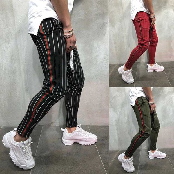 men's pants 2021 mens skinny elastic waist jogging striped side sports men clothing sweatpants tracksuit bottom joggers, Black
men's pants 2021 mens skinny elastic waist jogging striped side sports men clothing sweatpants tracksuit bottom joggers, Black