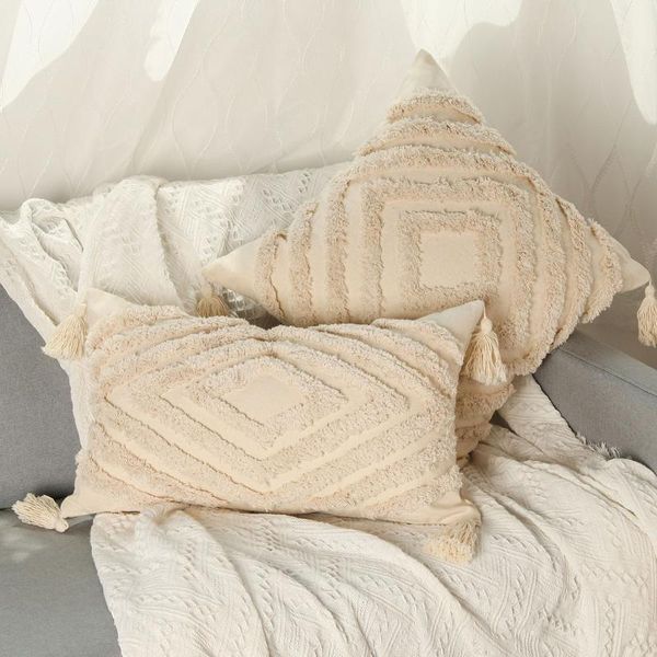 cushion/decorative pillow tassels cushion cover beige pillowcase with tufted home decor handmade woven sofa living room decoration 1pcs
cushion/decorative pillow tassels cushion cover beige pillowcase with tufted home decor handmade woven sofa living room decoration 1pcs