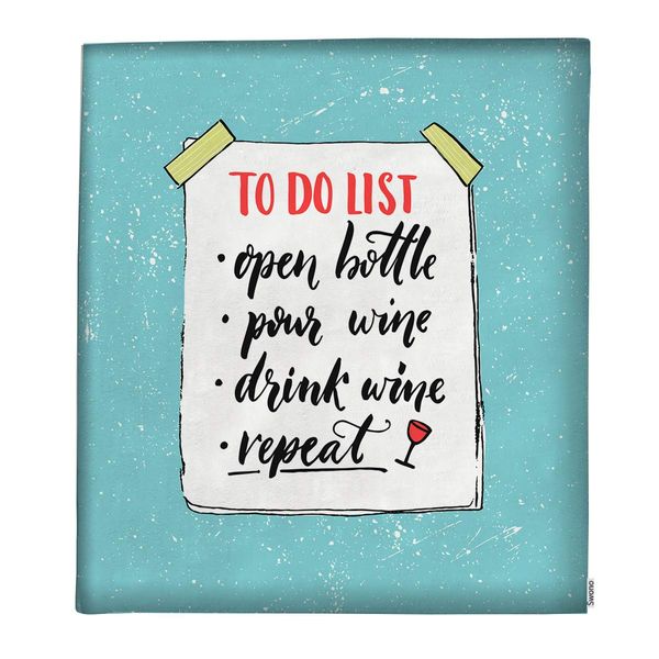 to Do List Throw Blanket,Funny Quote About Wine Drinking Open Bottle Pour Wine Drink and Repeat Thorw Blanket Soft Warm
to Do List Throw Blanket,Funny Quote About Wine Drinking Open Bottle Pour Wine Drink and Repeat Thorw Blanket Soft Warm