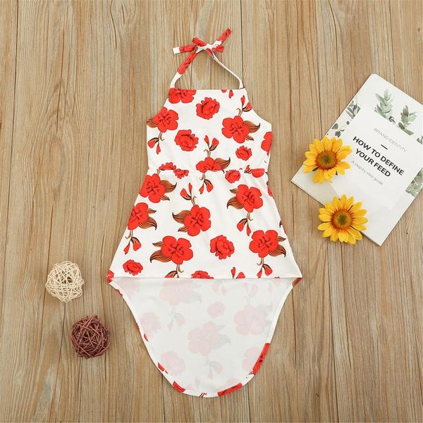 kids baby girls fashion halter rose print dress stylish sleeveless for children girl's dresses, Red;yellow
kids baby girls fashion halter rose print dress stylish sleeveless for children girl's dresses, Red;yellow