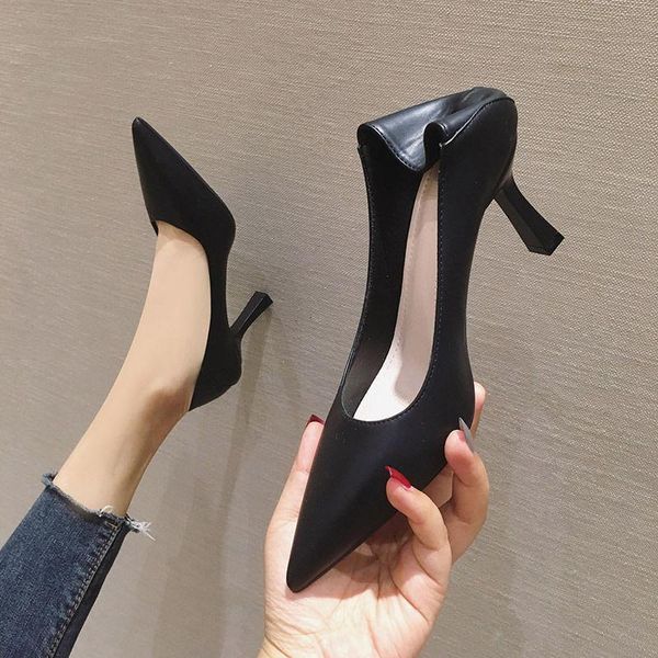 dress shoes 2021 black high-heeled women's professional fine-heeled middle-heel pointed comfortable work
dress shoes 2021 black high-heeled women's professional fine-heeled middle-heel pointed comfortable work