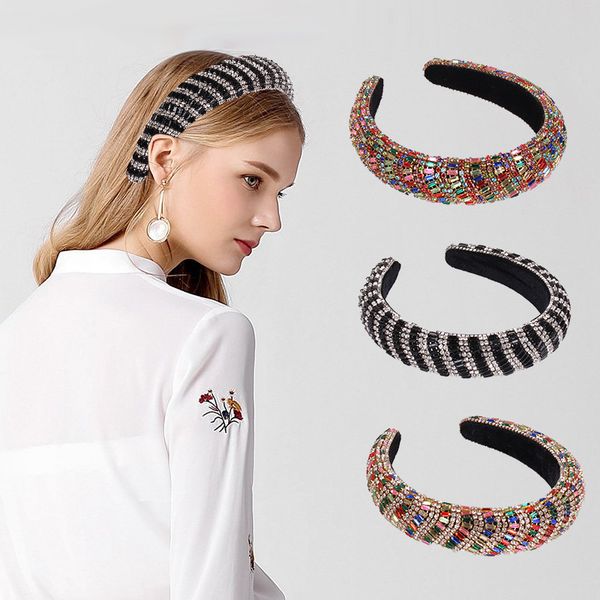 crystal women headbands vintage baroque head band colorful rhinestone headband princess flannelette hair band lady hair hoop dance party hai, Silver
crystal women headbands vintage baroque head band colorful rhinestone headband princess flannelette hair band lady hair hoop dance party hai, Silver