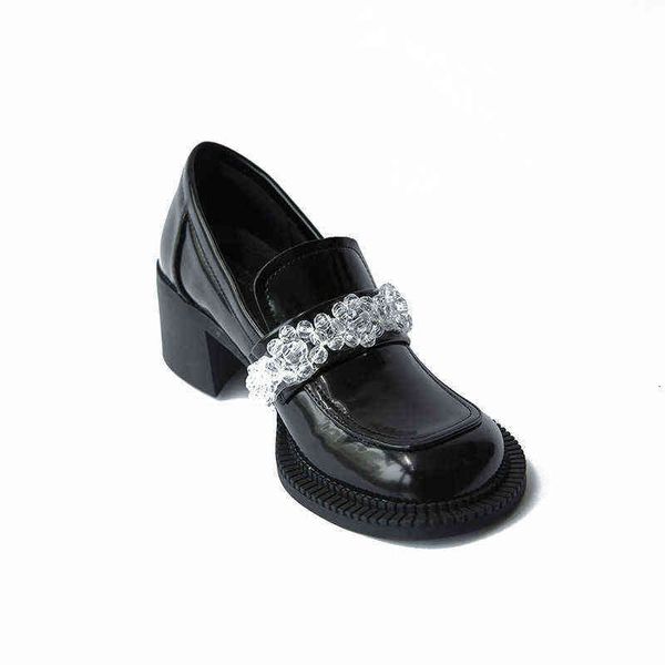 mary jane high-heeled beaded women's sho thick heel sole british style leather round head low top
mary jane high-heeled beaded women's sho thick heel sole british style leather round head low top