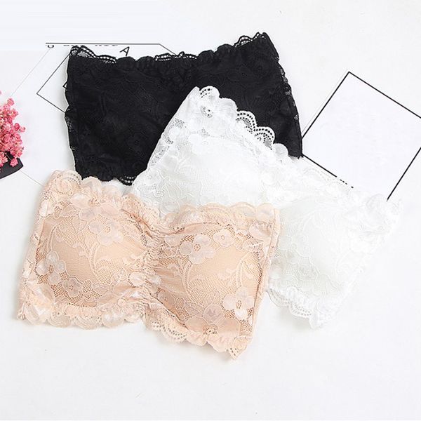 summer women camisoles tanks elastic strapless bra lace tube bandeau crop tank seamless padded underwear wholesale, Black;white
summer women camisoles tanks elastic strapless bra lace tube bandeau crop tank seamless padded underwear wholesale, Black;white
