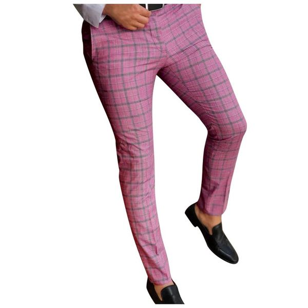 men's pants smart casual fashion clothing plaid print pencil skinny mid waist jogger trousers for men, Black
men's pants smart casual fashion clothing plaid print pencil skinny mid waist jogger trousers for men, Black